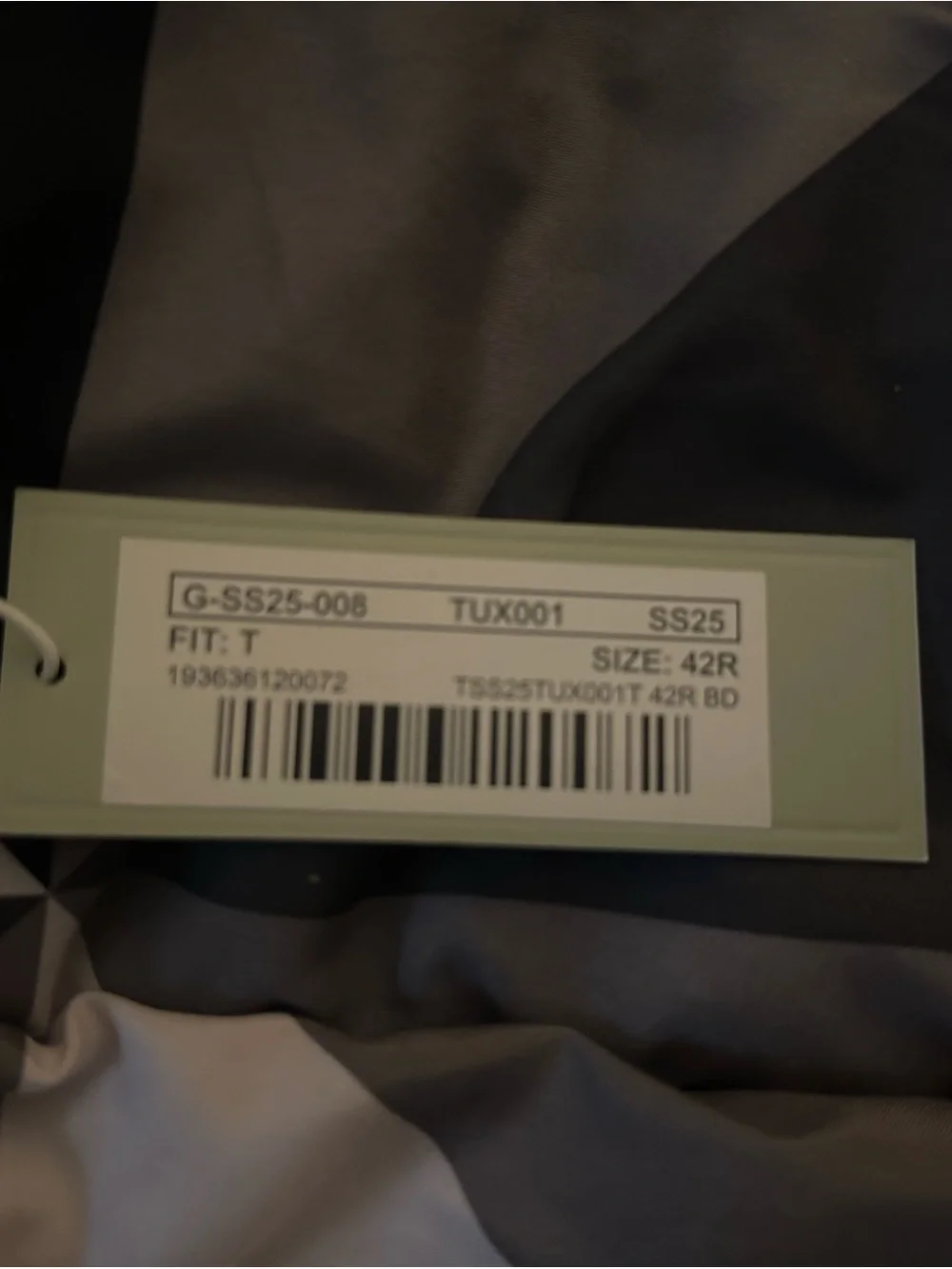 Men's Black Textured Twillory Tuxedo Blazer